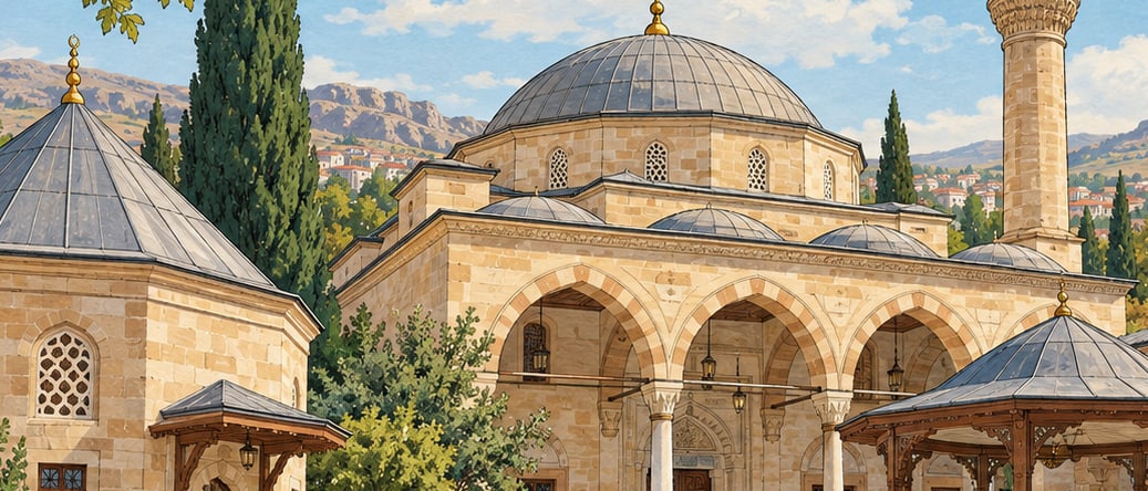 Haydar Sultan Mosque and Tomb çizimi, Kırıkkale