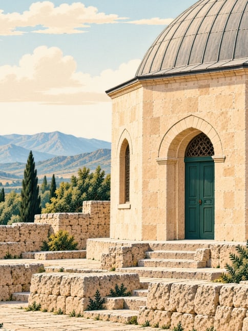 Ilustración: Mausoleo de Hayran Veli Sultan, Afyonkarahisar