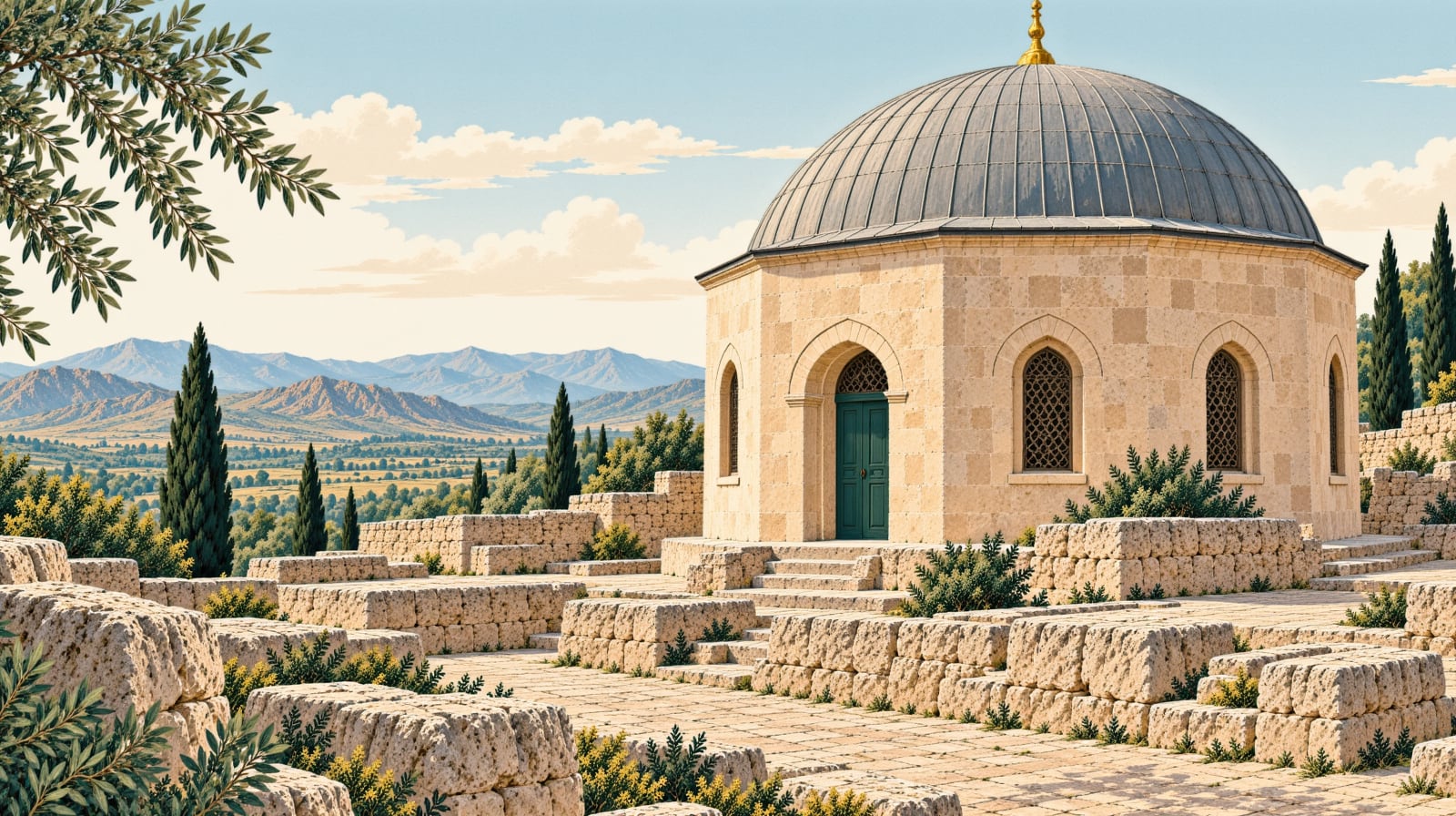 Hayran Veli Sultan Tomb çizimi, Afyonkarahisar