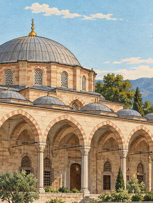 Ilustración: Mezquita de Hayrettin Paşa, Balıkesir