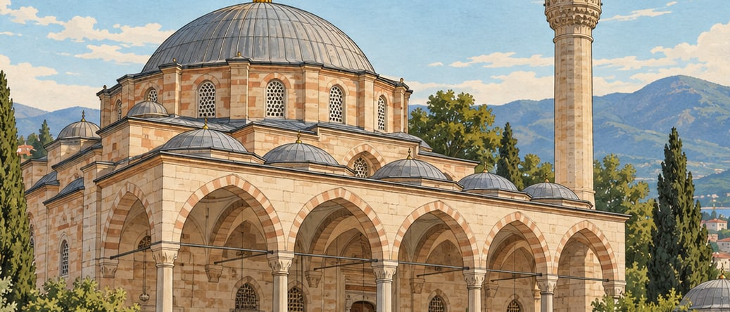 Hayrettin Paşa Mosque çizimi, Balıkesir