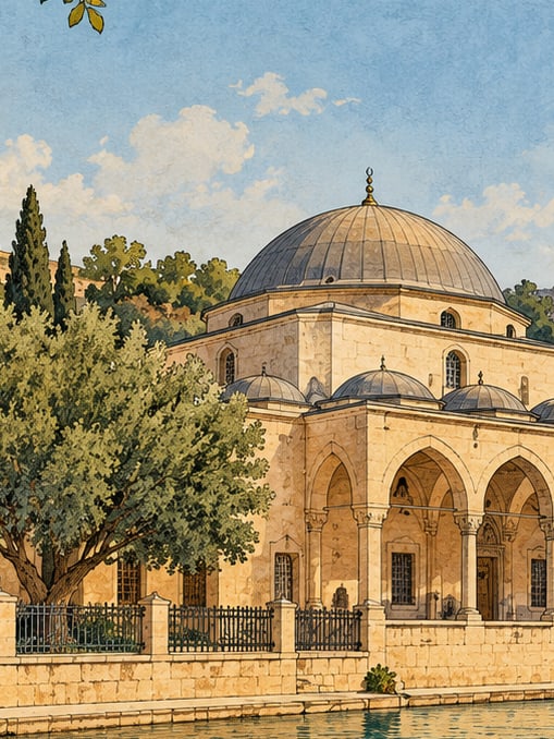 Ilustración: Mezquita de Hayrullah, Şanlıurfa