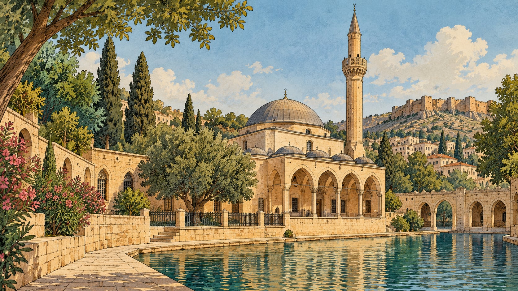 Hayrullah Mosque çizimi, Şanlıurfa