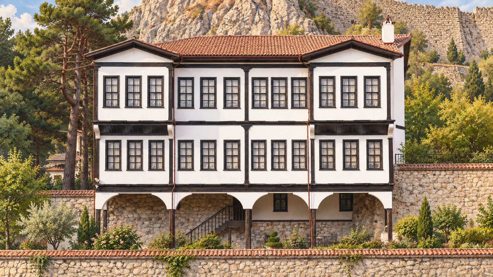Hazeranlar Mansion çizimi, Amasya