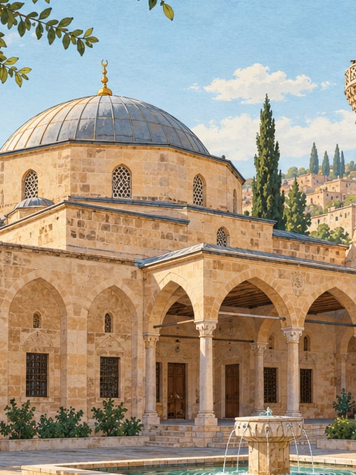 Ilustración: Mezquita de Hekim Dede, Şanlıurfa