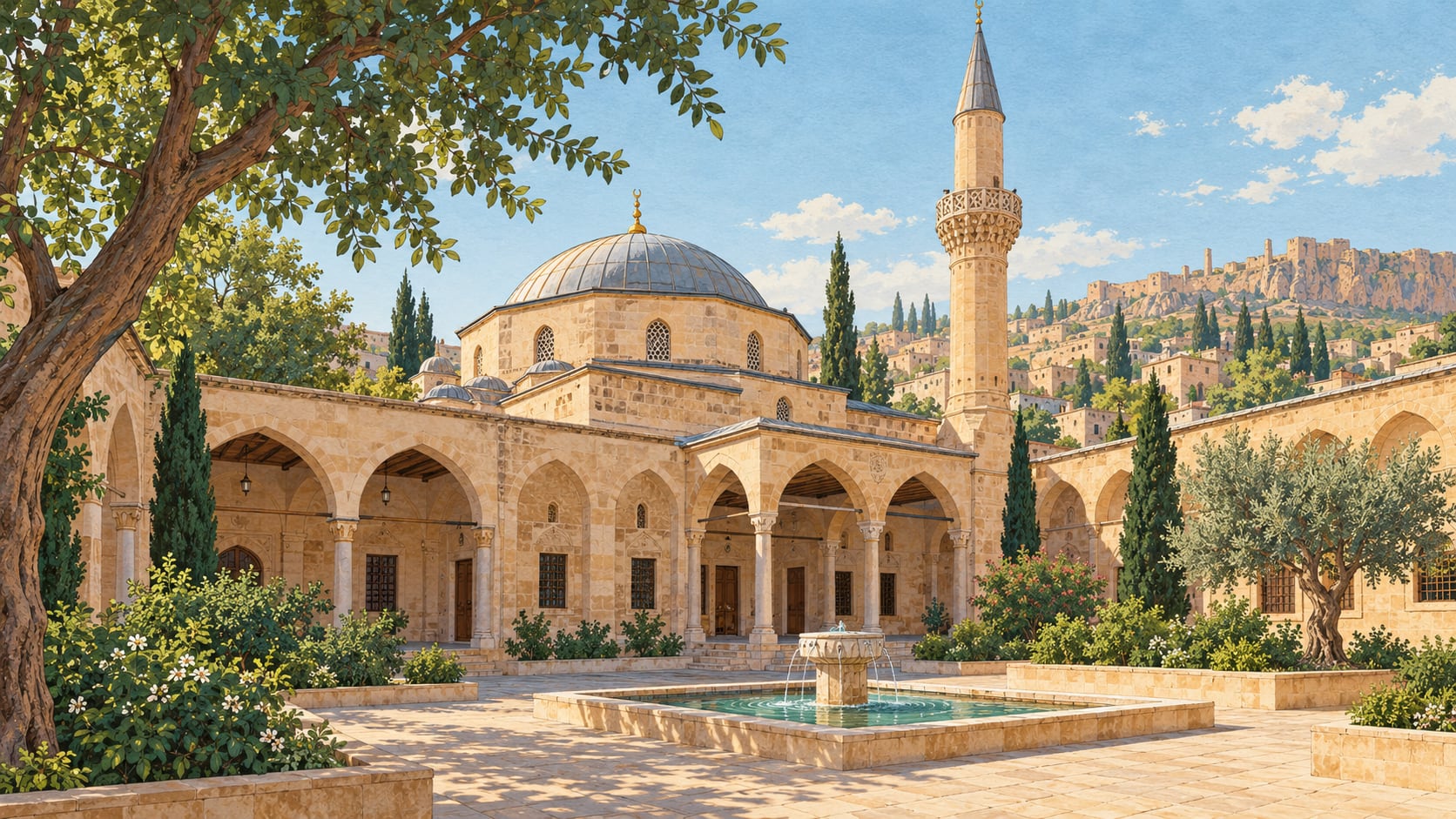 Hekim Dede Mosque çizimi, Şanlıurfa