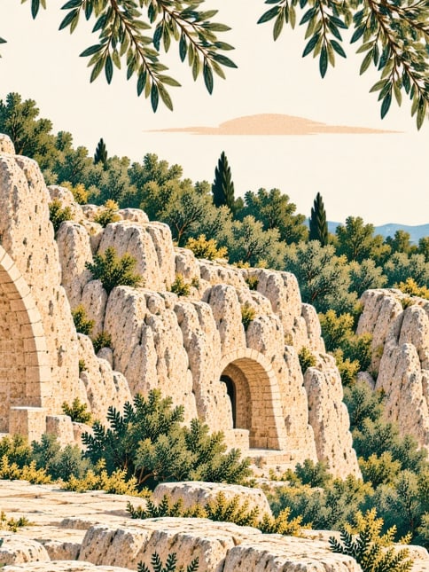 Ilustración: Cueva de hielo de la aldea de Helva, Bayburt