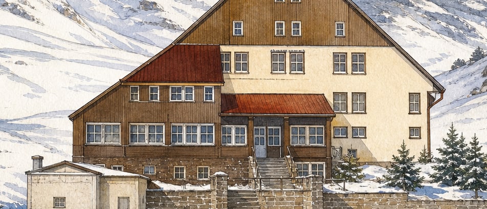 Hesarek Ski Centre çizimi, Bingöl