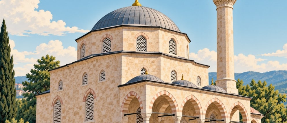 Hıdır Ağa Mosque çizimi, Edirne