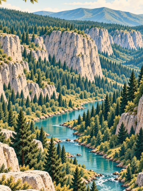 Ilustración: Cañón de Hınıs, Erzurum