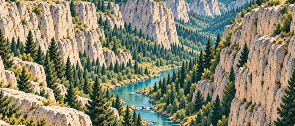 Hınıs Canyon çizimi, Erzurum