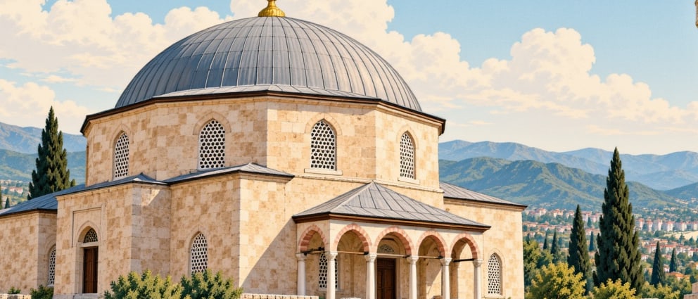 Hırka Mosque çizimi, Denizli