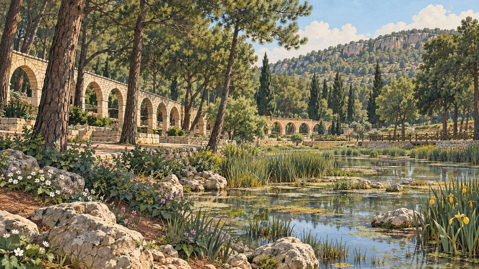 Hisar Pine Grove Nature Park çizimi, Kilis