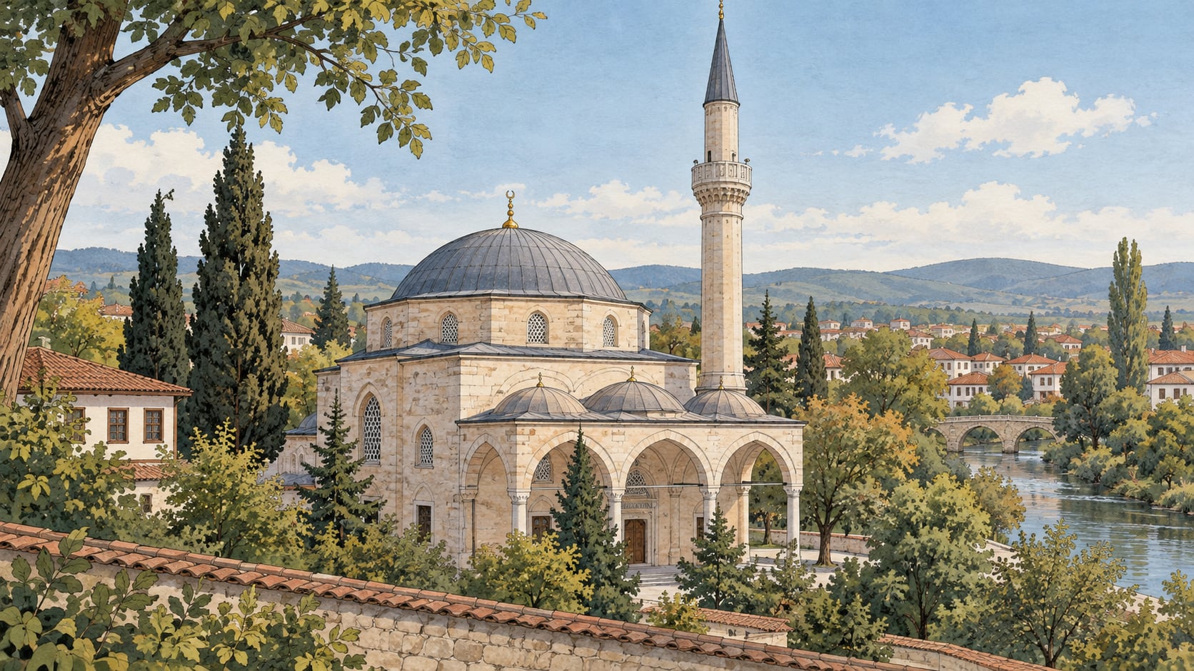 Hızırbey Mosque çizimi, Kırklareli