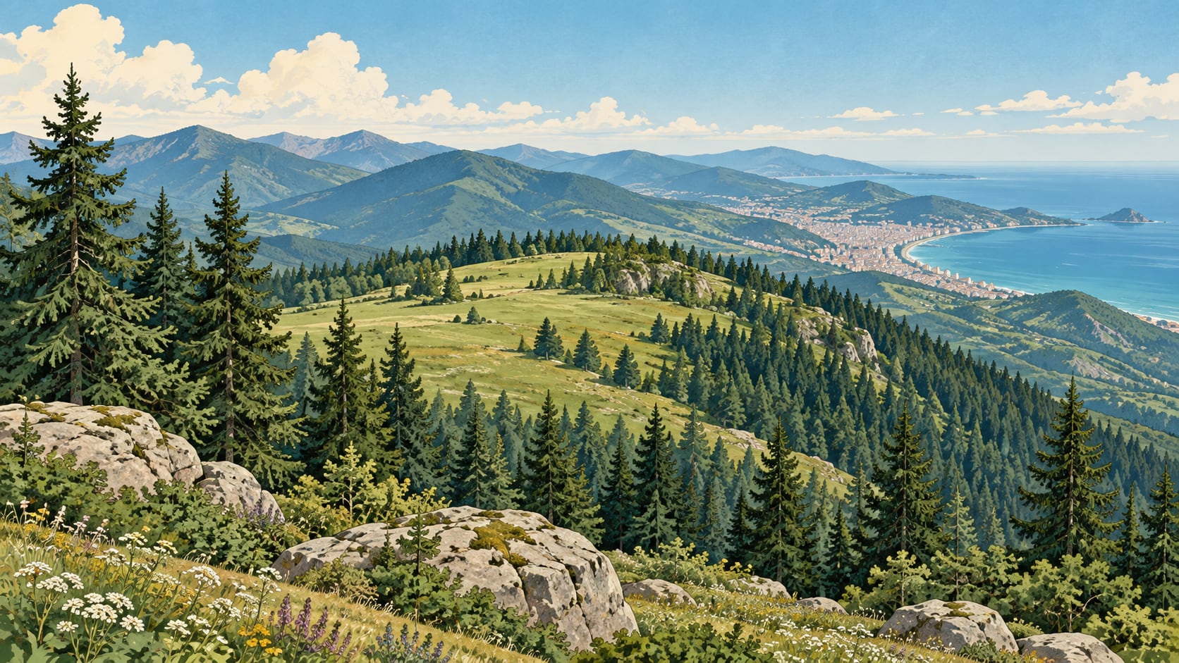 Hızırilyas Hill Nature Park çizimi, Giresun
