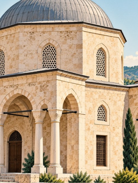 Ilustración: Tumba de Hasan Bey de Hoşap, Van