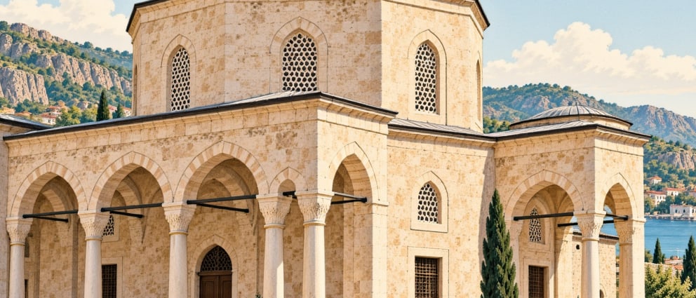 Hoşap Hasan Bey Tomb çizimi, Van