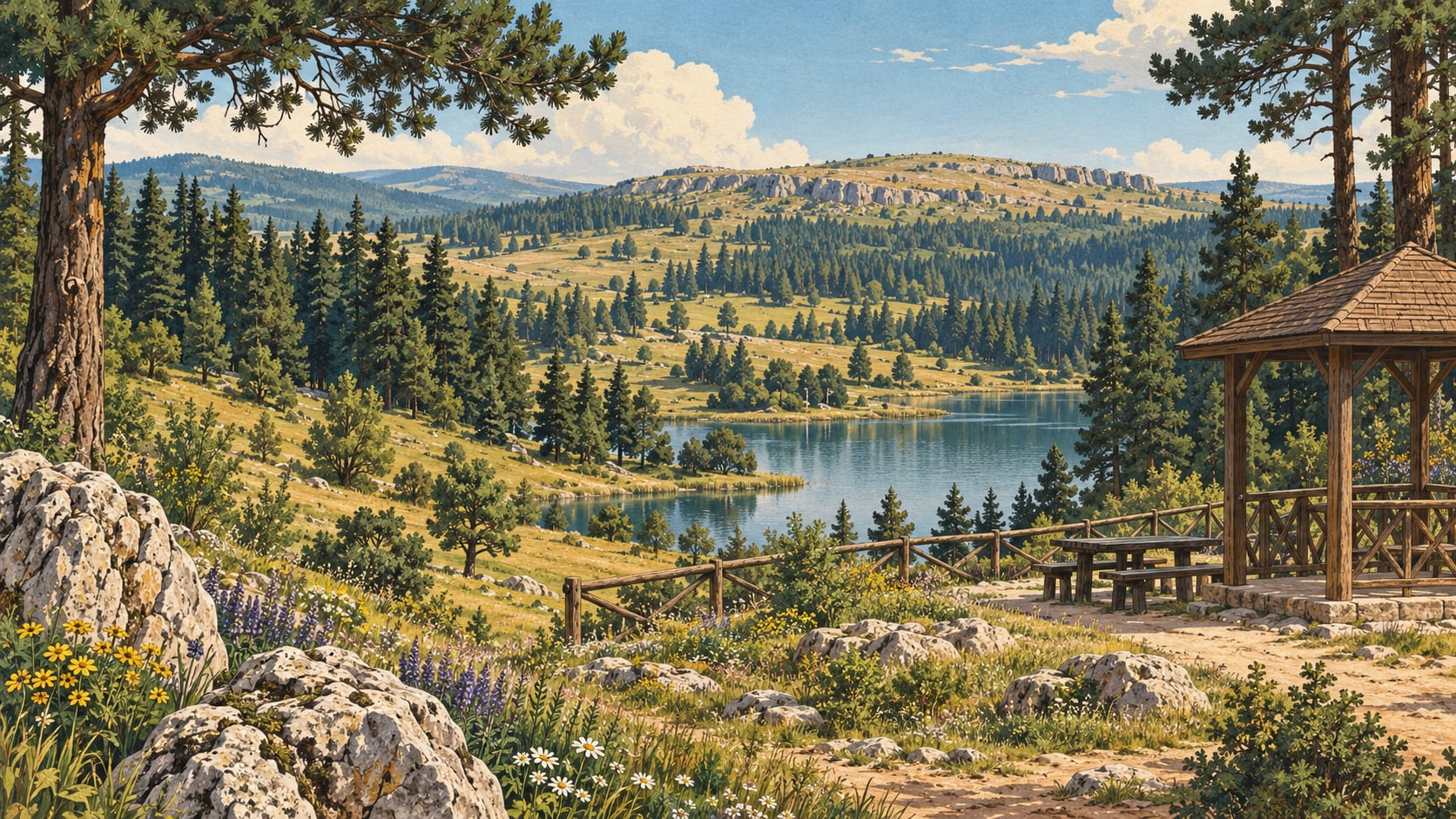 Huzurlu Nature Park çizimi, Gaziantep