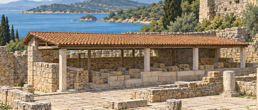 İasos Fish Market Museum çizimi, Muğla