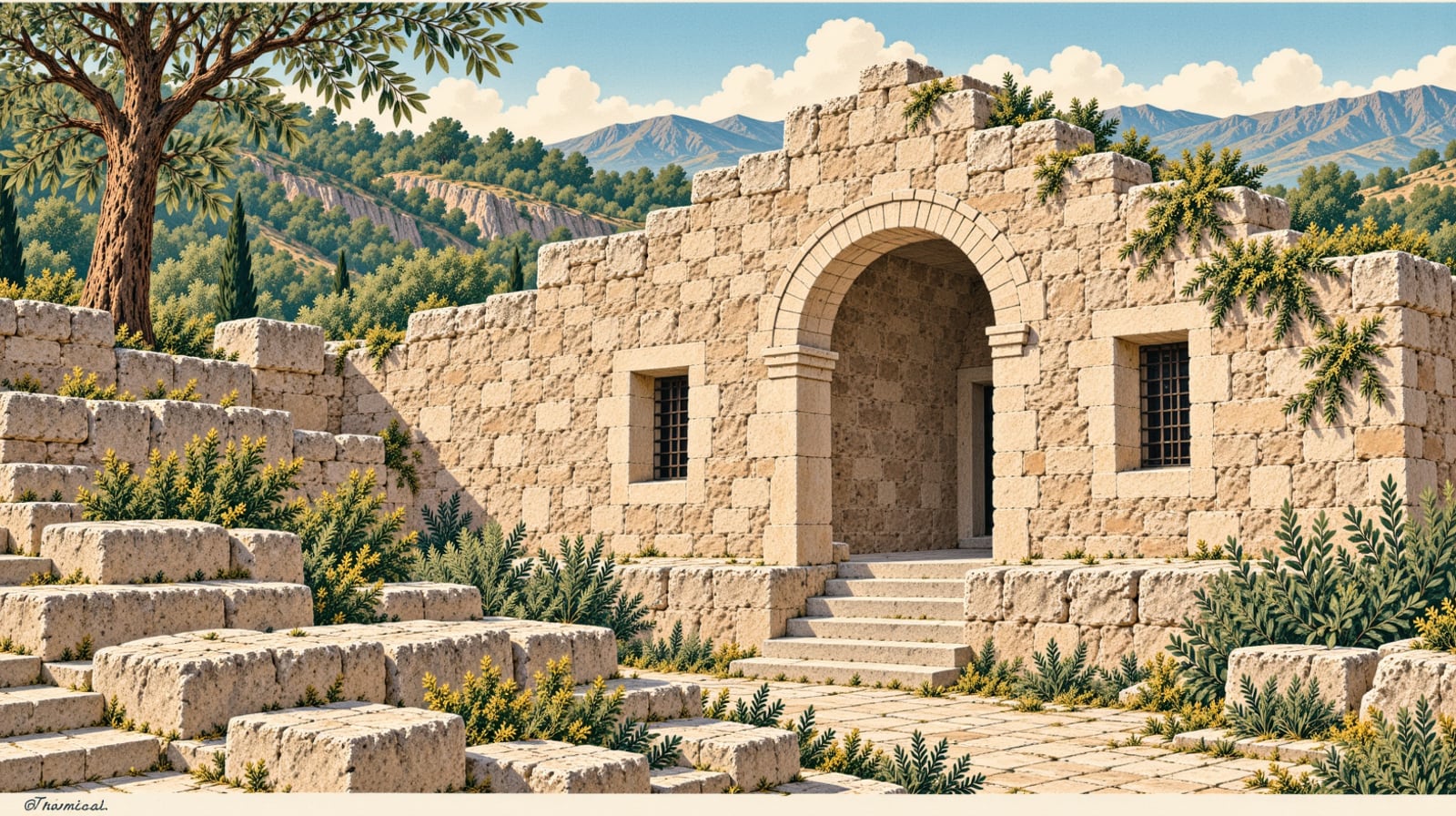İbşir Paşa Kasteli çizimi, Kilis