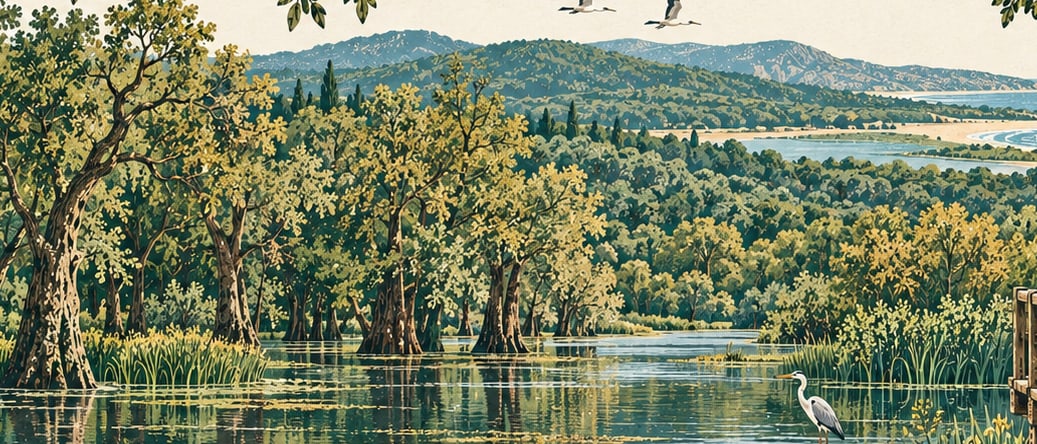 İğneada Longoz Ormanları Milli Parkı çizimi, Kırklareli