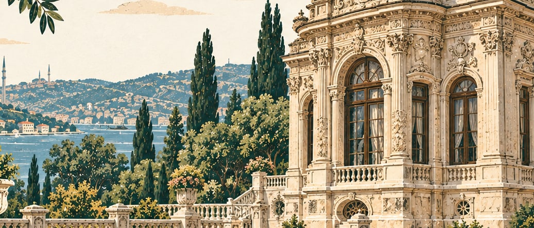Ihlamur Kasrı çizimi, İstanbul