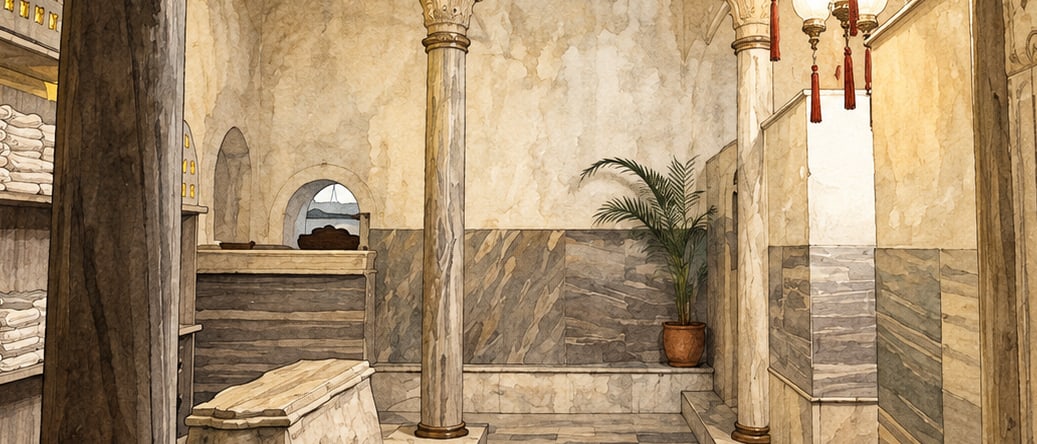 II. Bayezid Turkish Bath Culture Museum çizimi, İstanbul