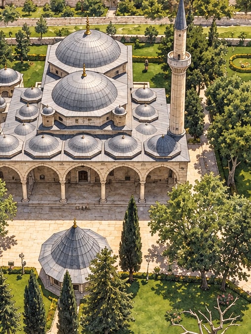 Zeichnung: İkinci-Bayezid-Komplex, Amasya