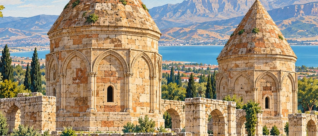 İkiz Tomb Towers çizimi, Van