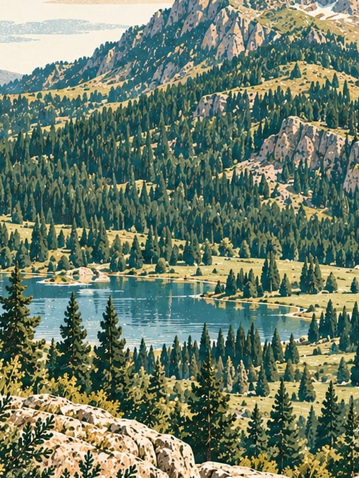 Ilustración: Parque Nacional del Monte Ilgaz, Kastamonu