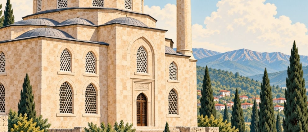 Ilıca Mosque çizimi, Bolu