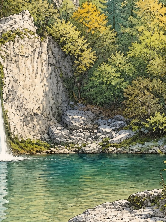 Ilustración: Cascada de Ilıca, Kastamonu