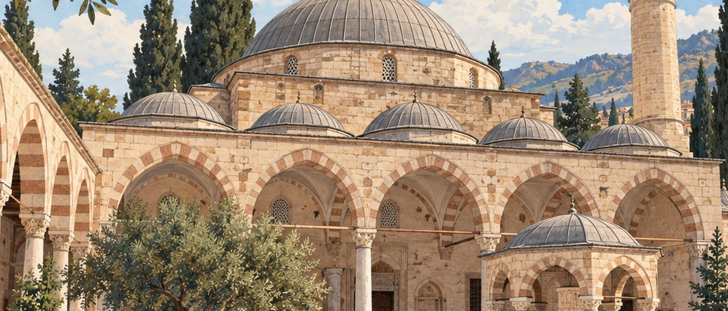İlyas Bey Mosque çizimi, Aydın