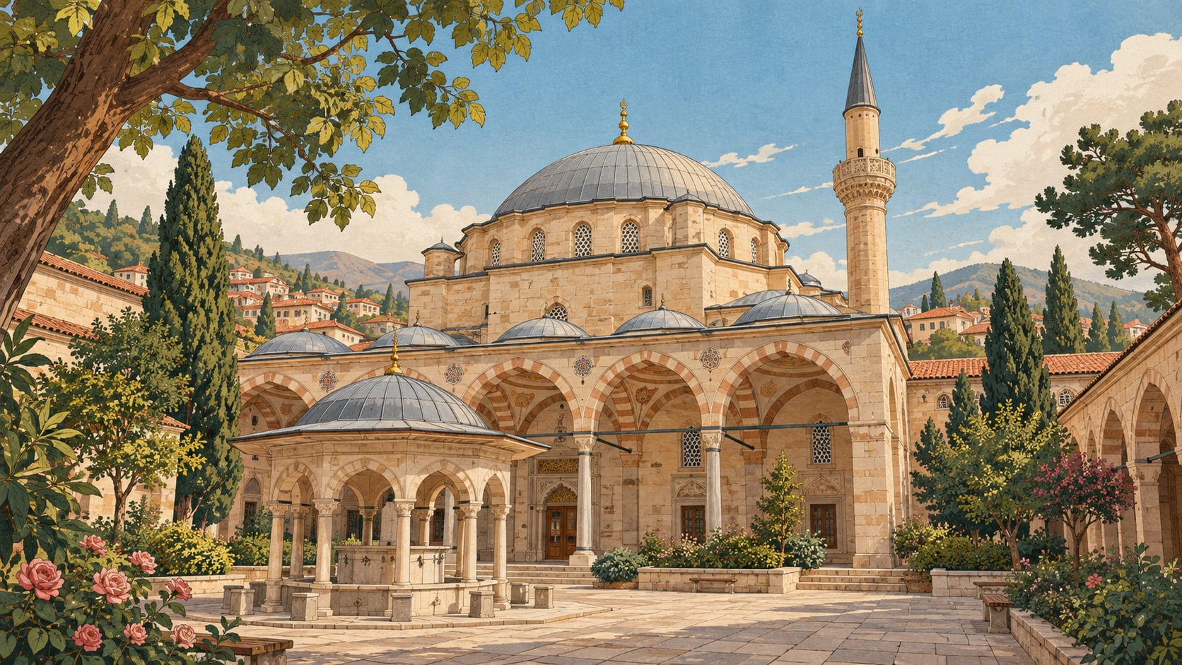 İmaret Mosque çizimi, Bolu
