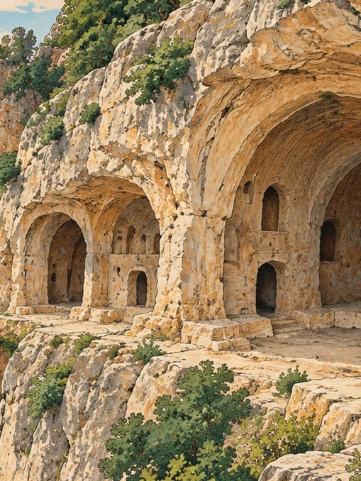 Zeichnung: İn Delikleri / Derviş Hücreleri, Tunceli