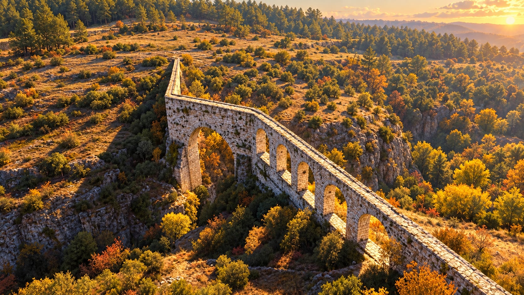 İncekaya Aqueduct çizimi, Karabük