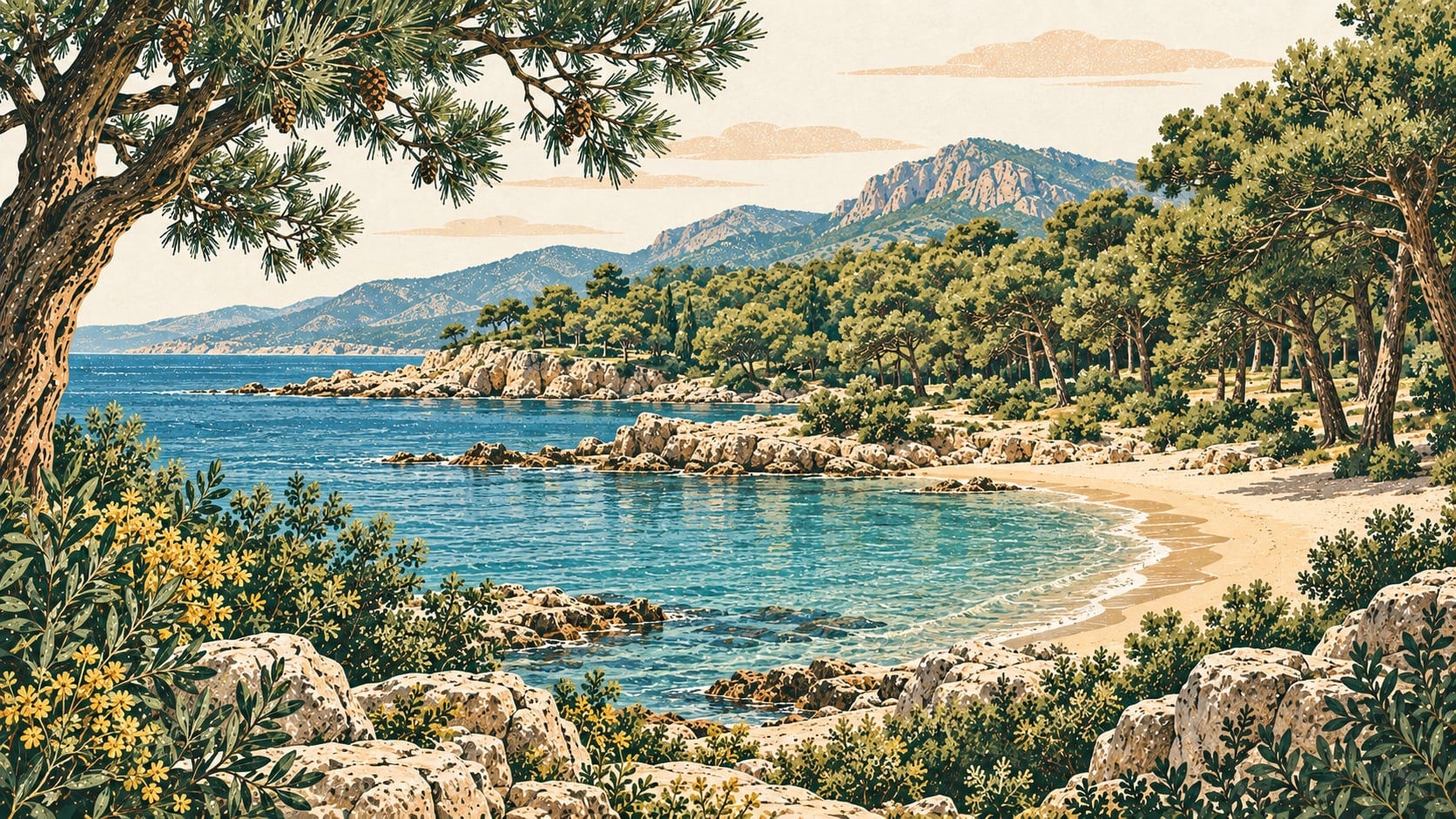 İncekum Nature Park çizimi, Antalya
