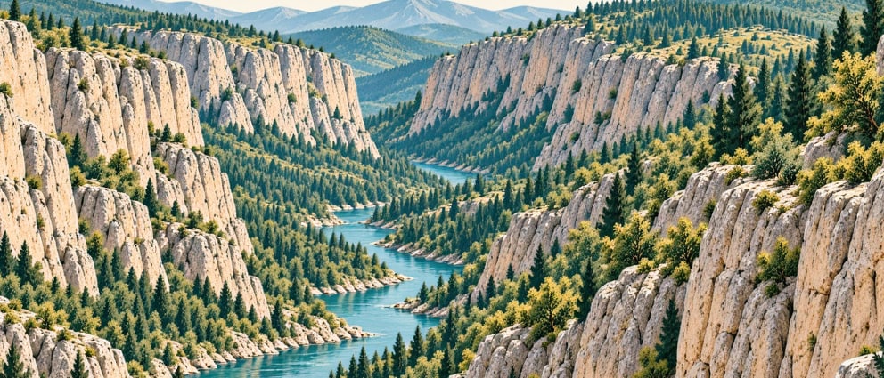 İncesu Canyon çizimi, Çorum