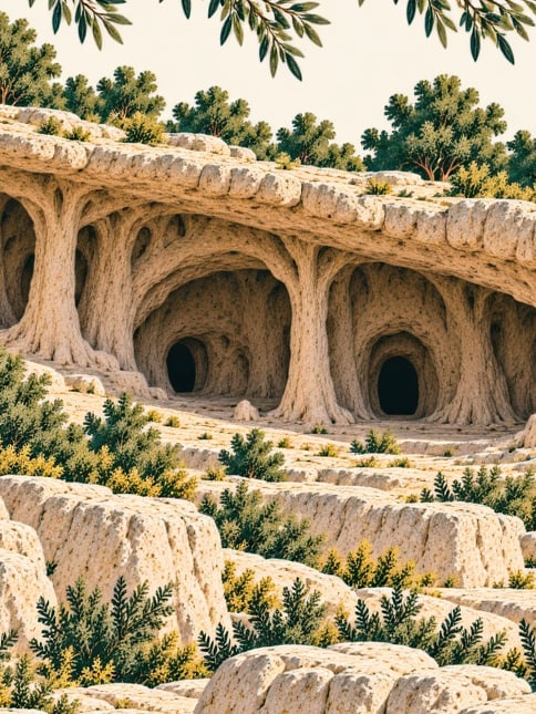 Zeichnung: İncesu-Höhle, Karaman