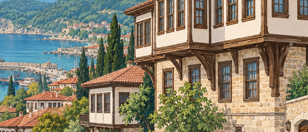 İnebolu Houses and Mansions çizimi, Kastamonu