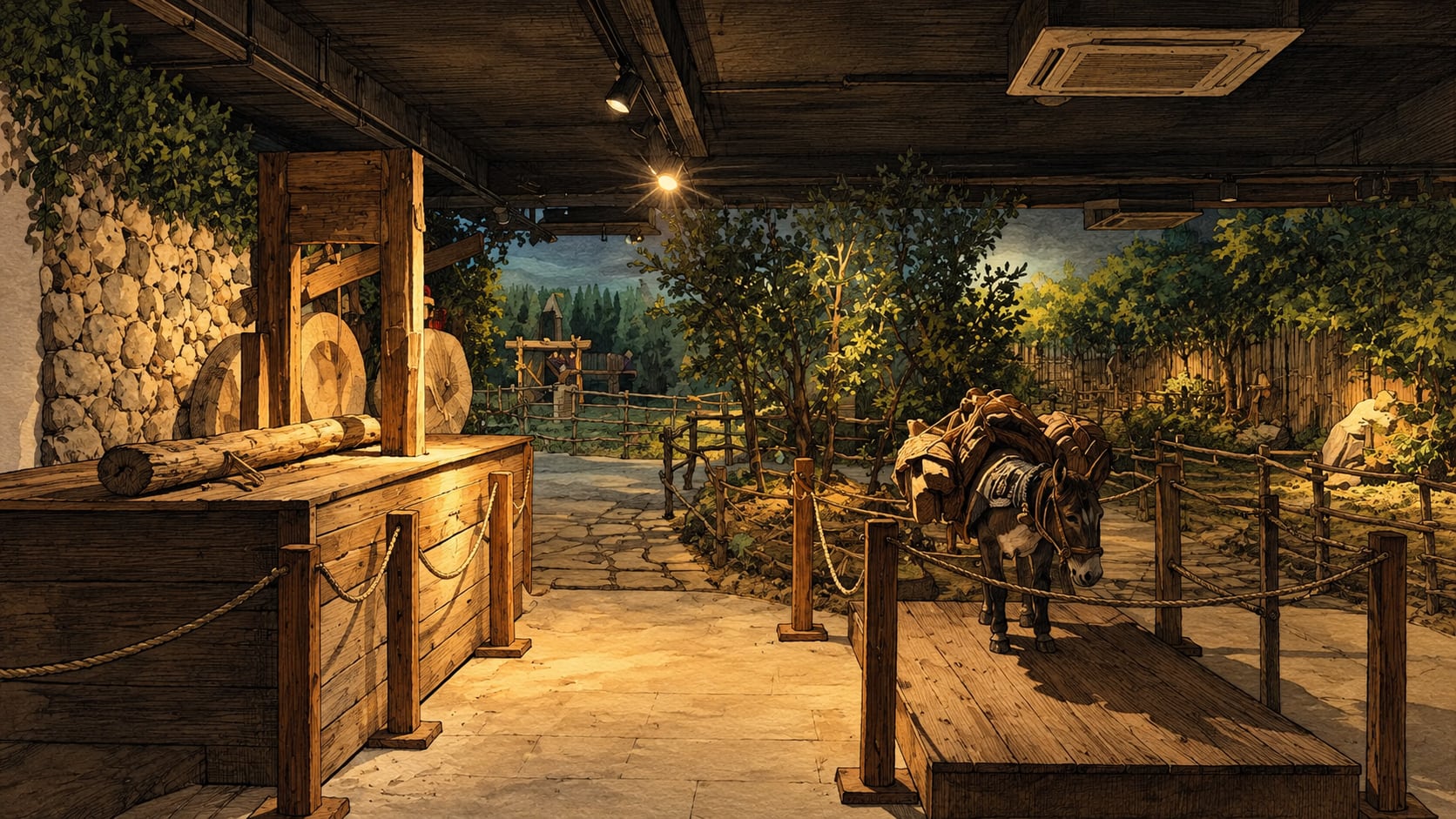 İnegöl Furniture and Tree Industry Museum çizimi, Bursa