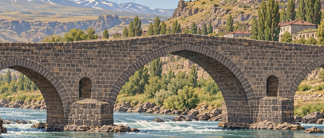 Silk Road Bridge çizimi, Kars