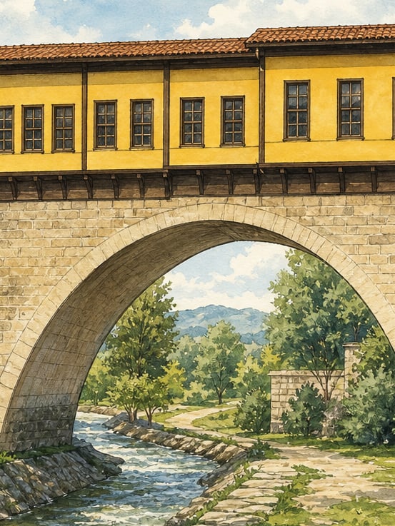 Ilustración: Puente de Irgandı, Bursa