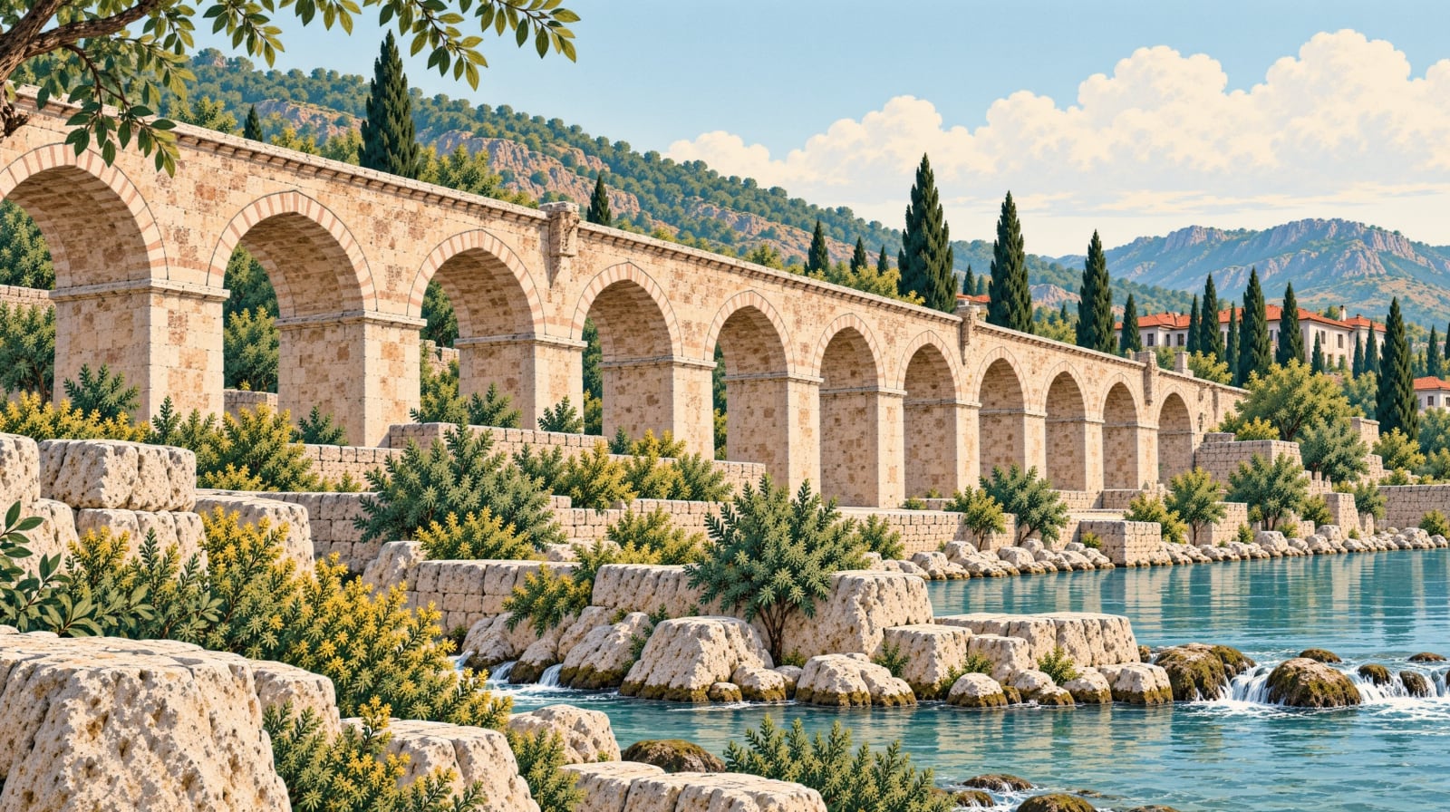 Irgandı Bridge çizimi, Bursa