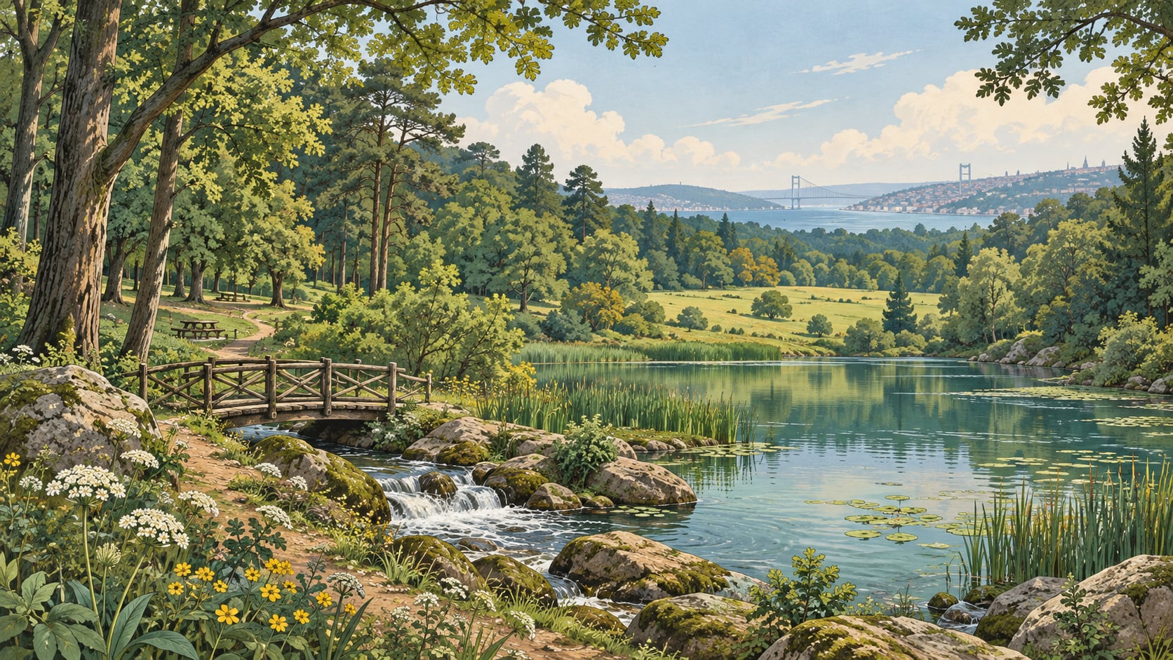 Irmak Nature Park çizimi, İstanbul