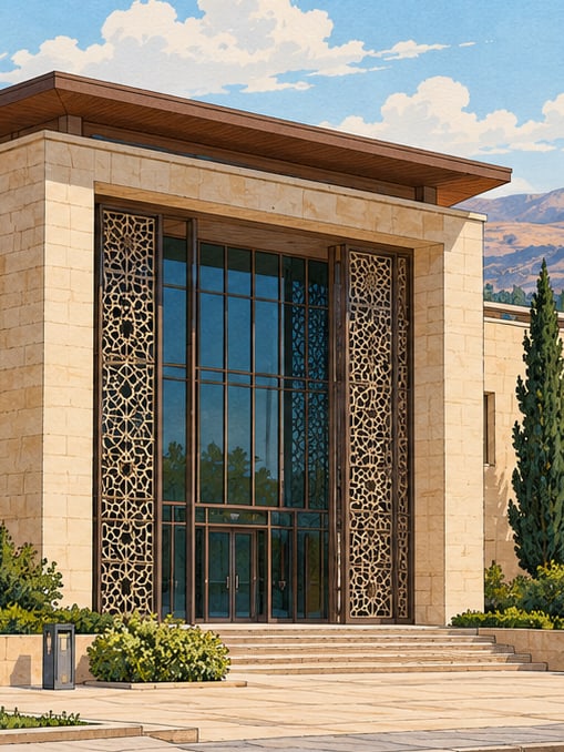 Zeichnung: İshak-Paşa-Moschee und -Komplex, Bursa