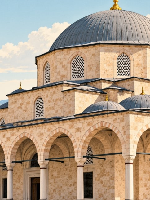 Zeichnung: İskender-Paşa-Moschee, Bitlis