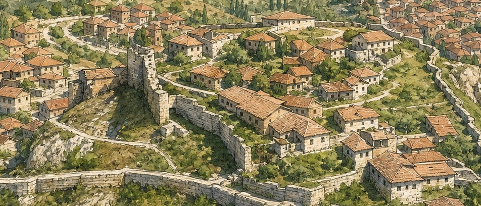 İskilip Castle çizimi, Çorum
