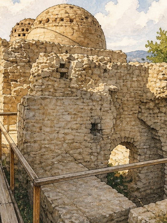 Zeichnung: İsmail-Bey-Hamam, Bursa