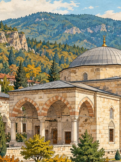 Zeichnung: İsmailbey-Külliye, Kastamonu